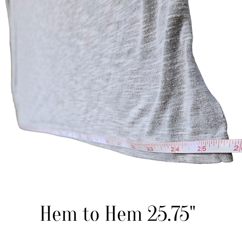 Wearabouts Gray V-Neck Swim Cover-Up Dress M Dolman Sleeve Strappy Back Beach - Picture 8 of 8